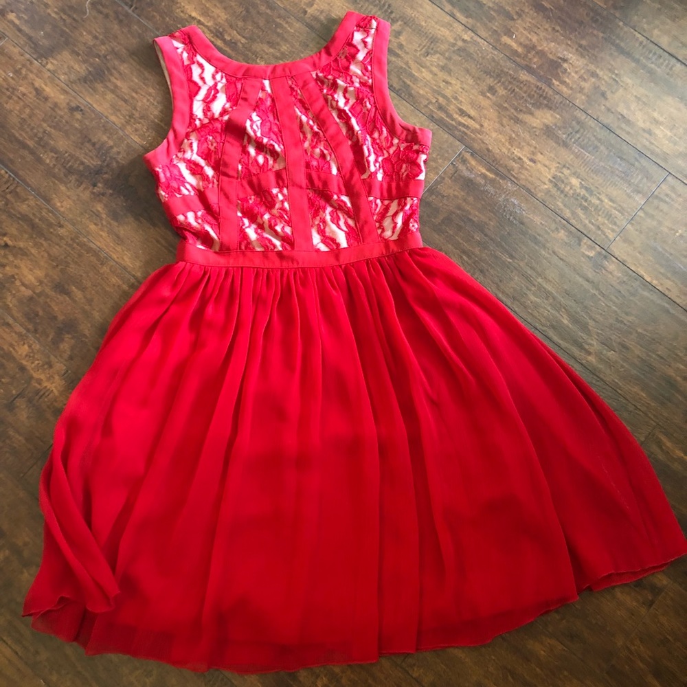 ECI NEW YORK Red Dress 4